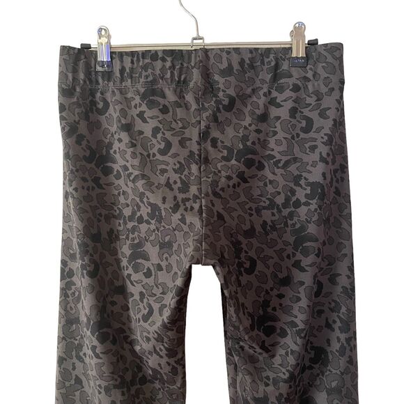 Cabi Small Safari Cheetah Leggings Black Gray Printed Stretch Mid Rise - Picture 8 of 9